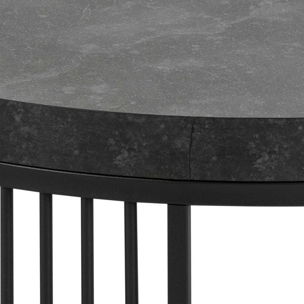 Furniture To Go Strington Round Coffee Table in Matt Black