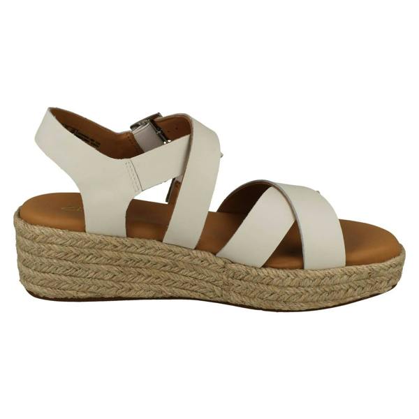Clarks Ladies Clarks Adjustable Strappy Platform Heeled Sandals Kimmei Buckle