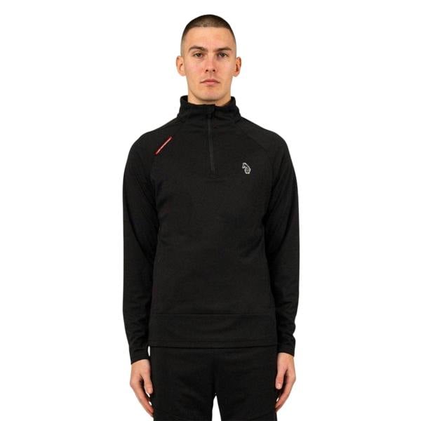 Luke Mens Overhead Funnel Neck Sweatshirt - Black - 