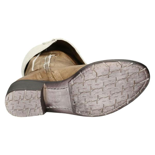 Spot On Ladies Spot On Mid Heel Fleece Lined Boot