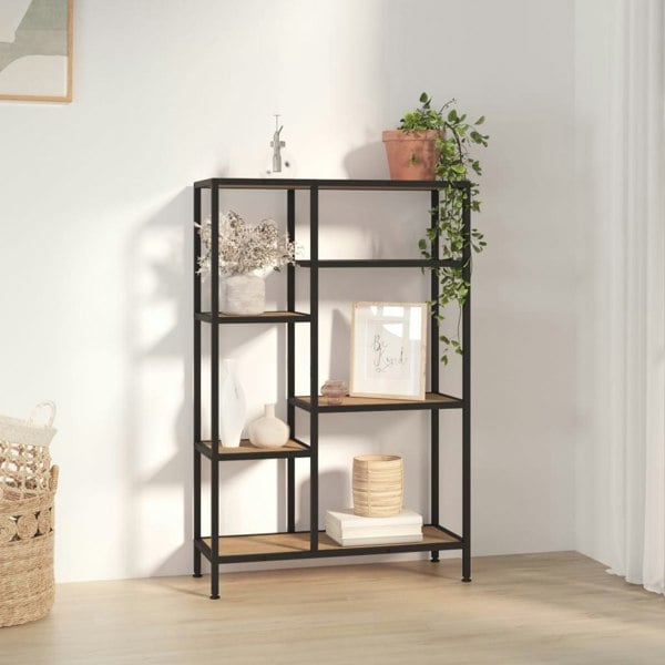 Berkfield Book Shelf 80x30x120 cm Steel and Engineered Wood