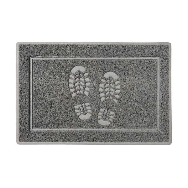 Oseasons Footprints Large Sanitizing Doormat in Grey