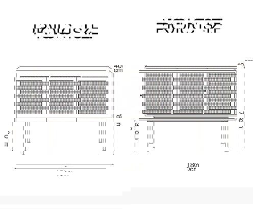 Cement Sideboard / TV Stand, Light Oak-Weilai Concept-Weilai Concept