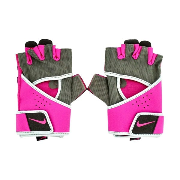 Nike Womens/Ladies Gym Premium Sport Fingerless Gloves - Pewter/Pinksicle