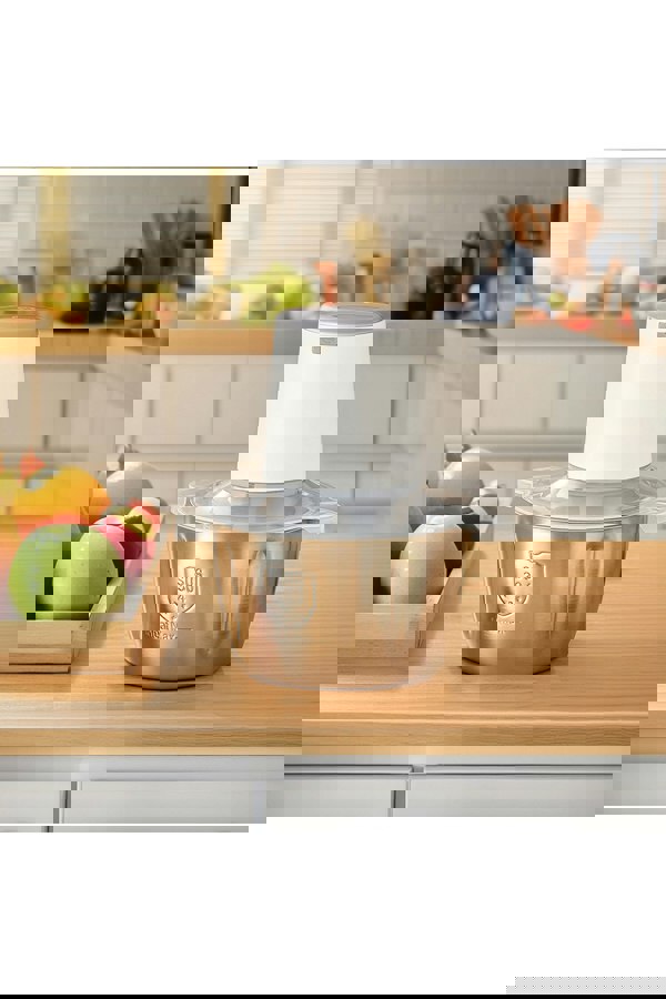 Living and Home 2L Electric Wireless Kitchen Meat Mincer Grinder Stainless Steel Food Processor Vegetable Chopper