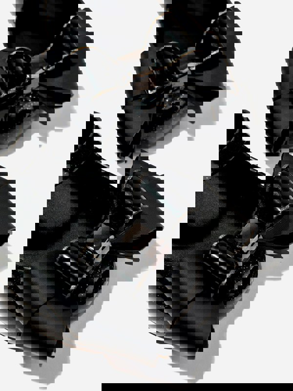 Mini Melissa Girls Mini Ultragirl Fab Bow Ballerinas in Black