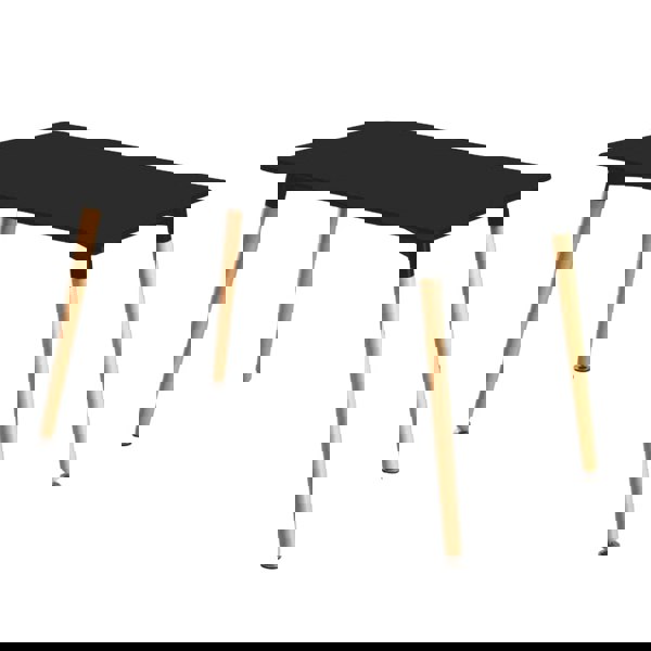 Life Interiors Halo Dining Table for 4 or 6 Seating - Single White Table, Modern Design