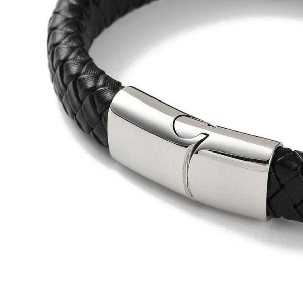 Aye Do Gifts X Men's Black Leather Bracelet