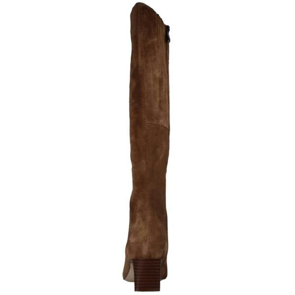 Clarks Ladies Clarks Thin Block Heeled Knee High Boots Edina Tall
