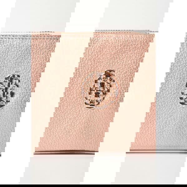 Blue Vanilla Detailed Zip Up Purse With Detachable Strap