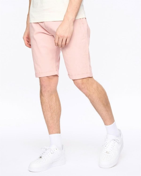 Crosshatch Sinwood Chino Shorts Soft Pink