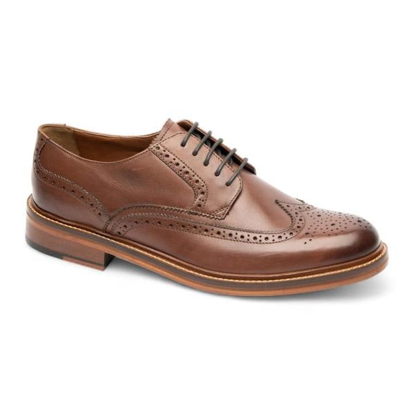 Chapman & Moore Men’s Brown Leather Brogue Dress Shoes