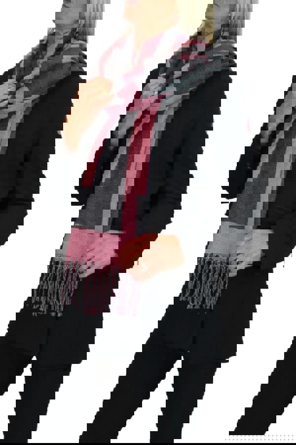 Paulo Due Oversized Wool Blend Pashmina Shawl Scarf