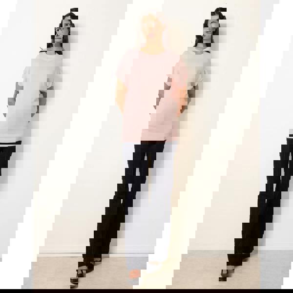 Blue Vanilla Short Sleeve Texture Knit Top