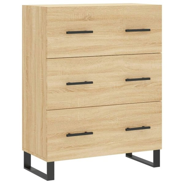Berkfield Highboard Sonoma Oak 69.5x34x180 cm Engineered Wood