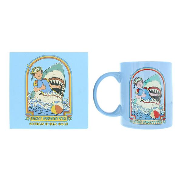 Steven Rhodes Stay Positive Citrus & Sea Salt Scented Mug Candle 243g