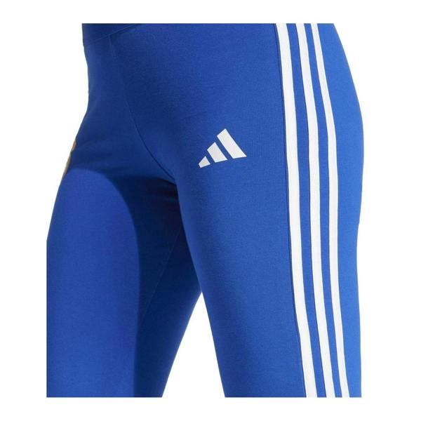 Adidas Womens/Ladies Real Side Stripe Fitted Leggings - Royal Blue - 