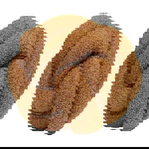 Furn Boucle Fleece Knotted Cushion - Ginger