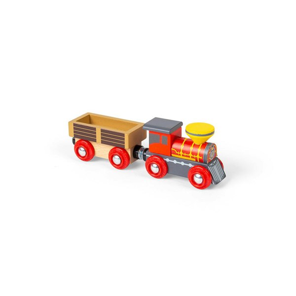 Bigjigs Rail Wooden Wild West Train Set - 62 Play Pieces