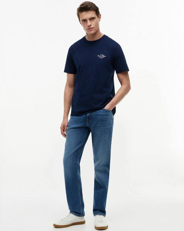 Tommy Hilfiger Nautical Back Photo Mens T-Shirt - Carbon Navy