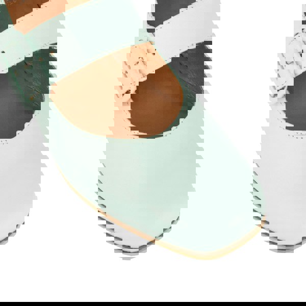 Embassy London Bliss - Mint & Red - Women's block heel square toe leather Mary-Jane