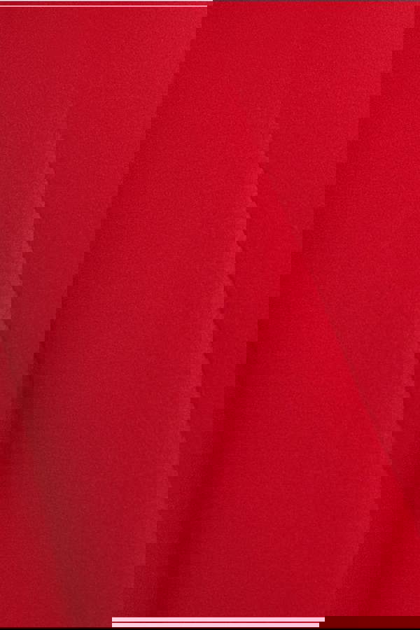 Diamante Embellished Neck A-Line Midi Dress - Red DR4599