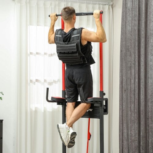 SPORTNOW 15KG Adjustable Weighted Vest with 15 Metal Weights, Running Weight Vest