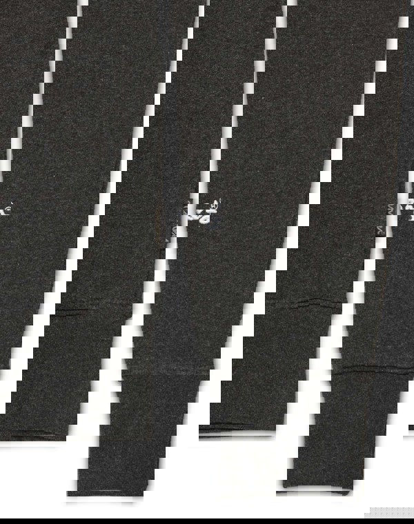 Money Sig Line Fleece Hood Charcoal