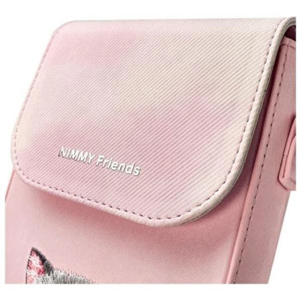 Nimmy Friends Big Eyed Pet 2.0 Cat Phone Bag Pink - N-XDY-SJB-07