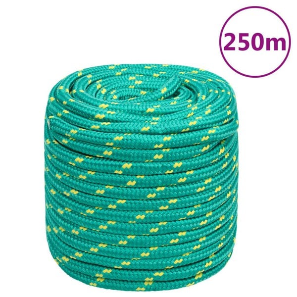 Berkfield Boat Rope Green 16 mm 250 m Polypropylene