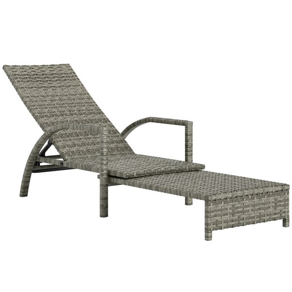 Single Rattan Lounger (Simple)