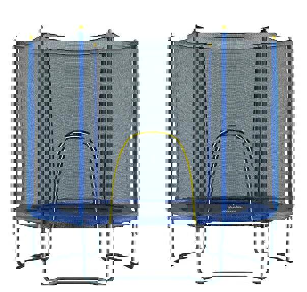 NoBoundz 6ft Garden Trampoline w/ Net Enclosure & Zip Entry