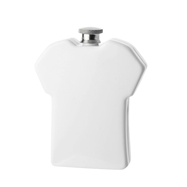 Harvey Makin Classic Hip Flask White - Football Shirt