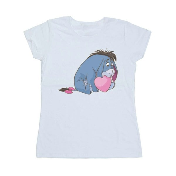 Disney Womens/Ladies Winnie The Pooh Eeyore Mouth Cotton T-Shirt - White