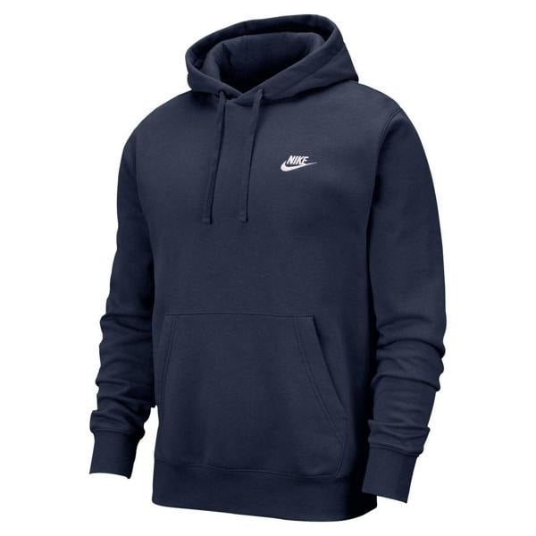 Nike Unisex Adult Sportswear Club Hoodie - Midnight Navy/White