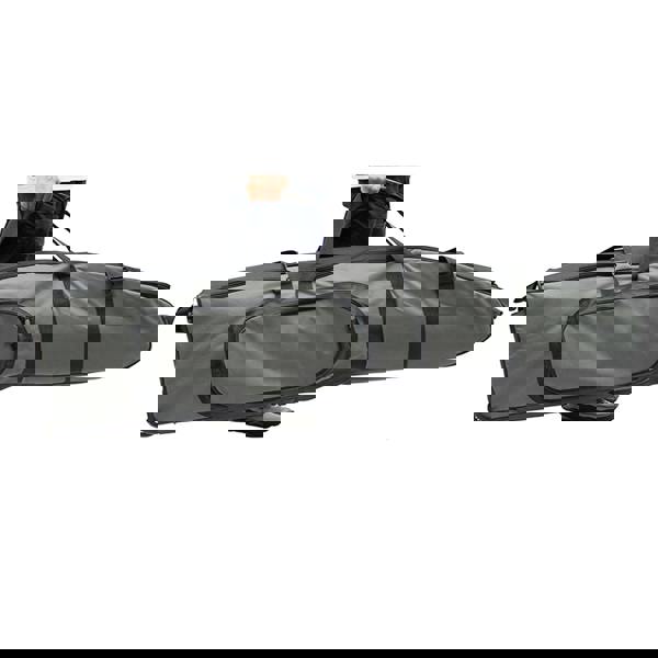 Gr8 Home Premium Wheeled Travel Golf Bag Padded Flight Cover Case with Wheels Black Grey