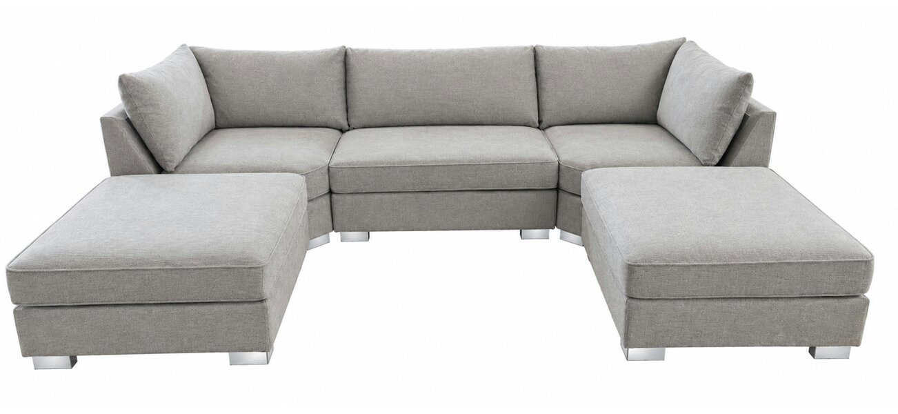 Outdoor Living The Wentworth U-Shaped Modular Corner Sofa with Deep Seat
