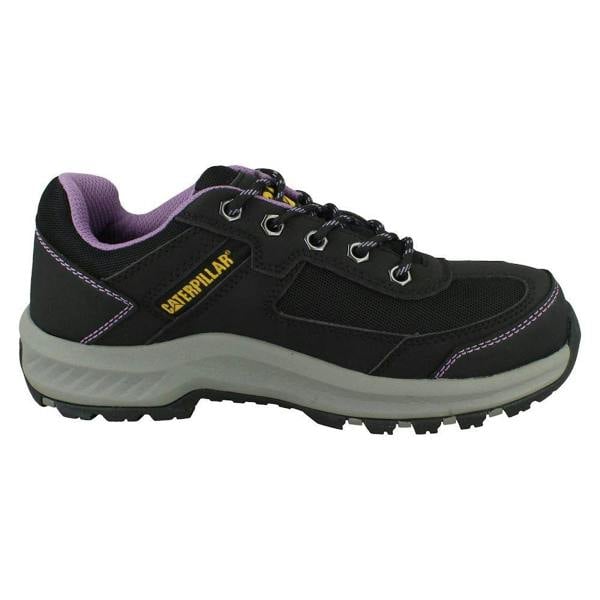 Caterpillar Ladies Caterpillar Black/Lilac Lace Up Safety Shoe - Elmore ST