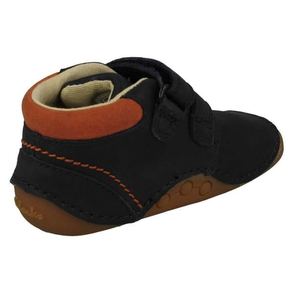 Clarks Childrens Clarks Soft Hook & Loop Ankle Boots Tiny Play T