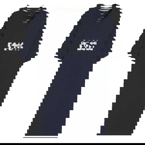 Boss Mens Logo Beach T-Shirt - Navy