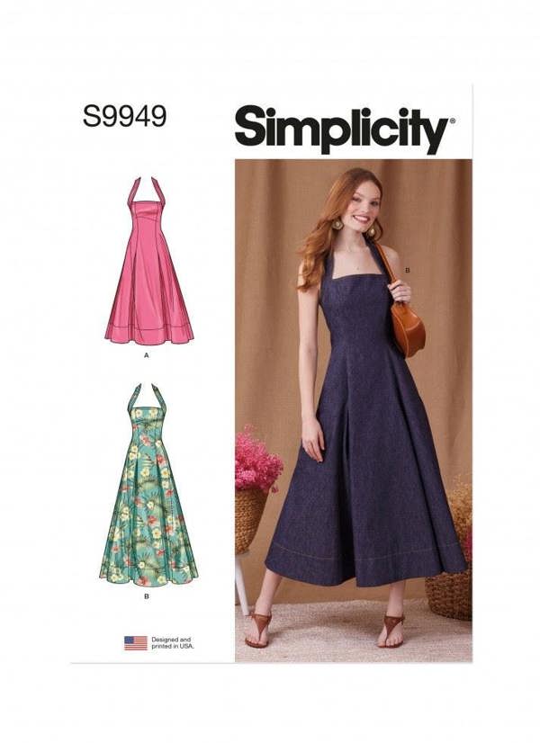 Simplicity Sewing Pattern 9949, Dresses for Women, H5 (6-8-10-12-14) - Intermediate