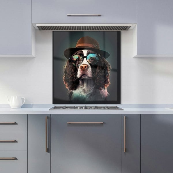 Warren Reed - Designer Springer Spaniel Dog Splashart Kitchen Splashback