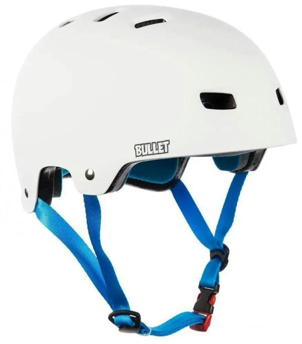 Bullet X Santa Cruz Skate Helmet Classic Screaming Hand Matt White