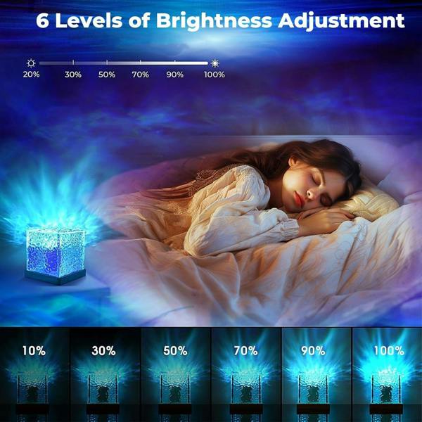 Dyzi 16 Colour Northern Light Projection Night Light With Remote