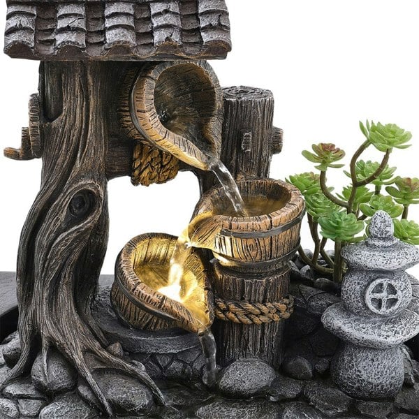 Tabletop Fountain Relaxation Water Feature for Home Office Decor Perfect for Relaxation Meditation Table Decorations Living and Home