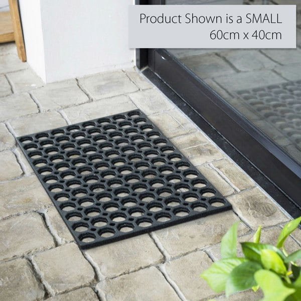 Oseasons Honeycomb Medium Outdoor Doormat with Open Back