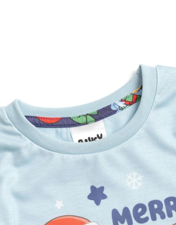 Bluey Unisex Kids Multicoloured Christmas Long Sleeve Long Leg Pyjama Set