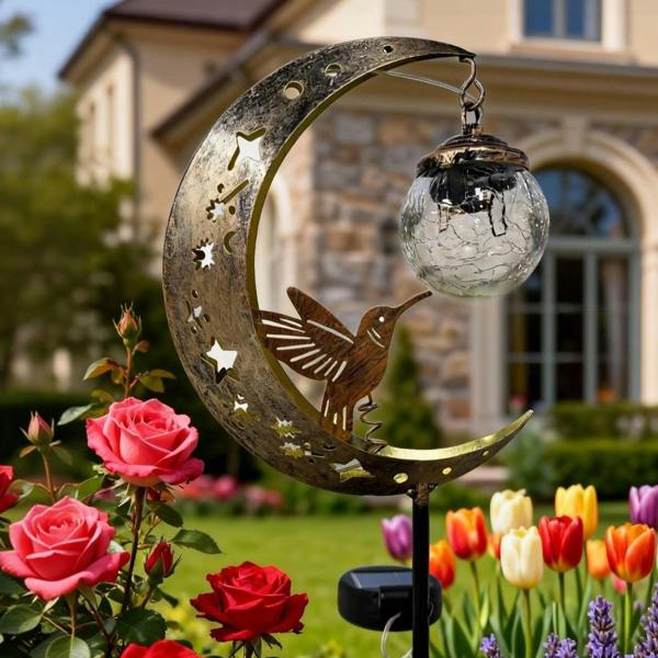 Leaper Solar-powered Hummingbird Ground Spike Light