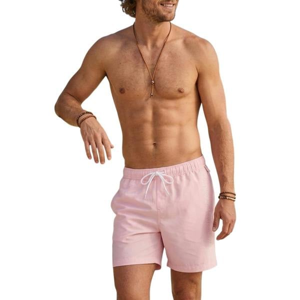 Original Penguin Mens Logo Swim Shorts - Peach Parfait - 