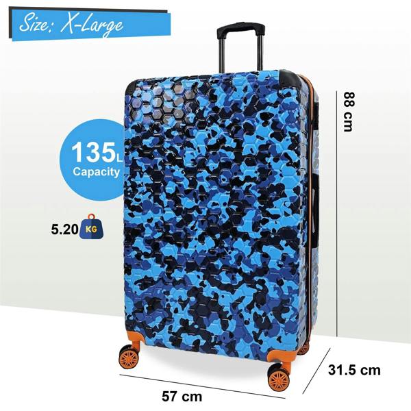 Eagle Luggage Hardshell Camo Robust ABS Suitcase Set